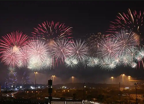 内黄县焰火晚会